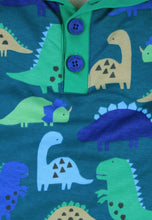 Load image into Gallery viewer, Organic Tonal Dinosaur Print Fleece Sweatshirt