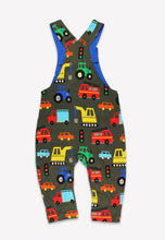 Load image into Gallery viewer, Organic Vehicle Print  Dungarees