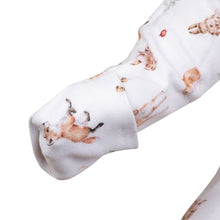 Load image into Gallery viewer, 'Little Forest' Woodland Animal Patterned All Over Babygrow