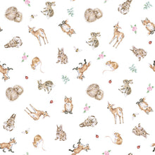 Load image into Gallery viewer, 'Little Forest' Woodland Animal Patterned All Over Babygrow