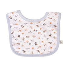 Load image into Gallery viewer, Little Wren Bib Gift Set - Little Paws Blue