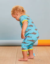 Load image into Gallery viewer, Organic Shark Print Romper