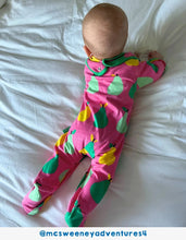 Load image into Gallery viewer, Organic Pear Print Sleepsuit - Pear