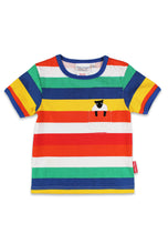 Load image into Gallery viewer, Organic Rainbow Sheep Pocket Applique Short-Sleeved T-Shirt