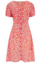Load image into Gallery viewer, Sale!! Was €65 now €52!  GAIL DRESS, RED, RAINBOW DAISIES
