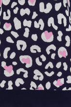Load image into Gallery viewer, SALE!!! Was €66.99 now €42.00!!!!! 
NAVY HEART LEOPARD JUMPER