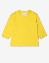 Load image into Gallery viewer, Organic Yellow Basic Long-sleeved Tops.