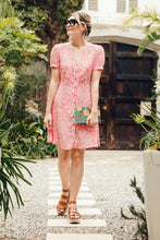 Load image into Gallery viewer, Sale!! Was €65 now €52!  GAIL DRESS, RED, RAINBOW DAISIES