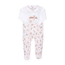 Load image into Gallery viewer, 'LITTLE FOREST' WOODLAND ANIMAL PLACEMENT  PRINTED BABYGROW