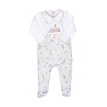 Load image into Gallery viewer, 'LITTLE SAVANNAH' AFRICAN ANIMAL PLACEMENT PRINTED BABYGROW