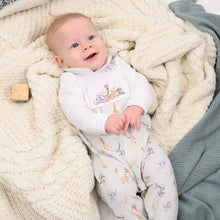Load image into Gallery viewer, 'LITTLE SAVANNAH' AFRICAN ANIMAL PLACEMENT PRINTED BABYGROW