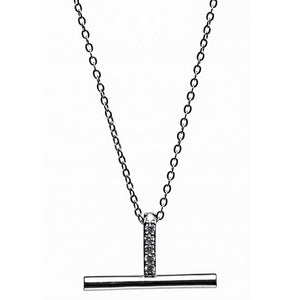 Silver T Bar Pendant