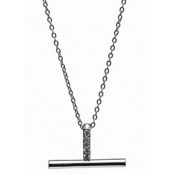 Silver T Bar Pendant