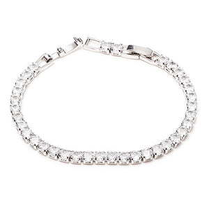 Silver Tennis Diamond Bracelet