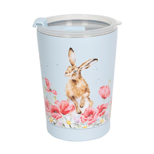 'FIELD OF FLOWERS' HARE THERMAL TRAVEL CUP
