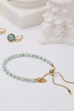 Load image into Gallery viewer, GemstoneAmelia Bracelet  Amazonite with a Chain Slider
