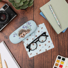 Load image into Gallery viewer, &#39;LOVE AND HEDGEHUGS&#39; HEDGEHOG GLASSES CASE
