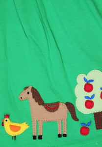 Organic Hillside Applique T-shirt Dress