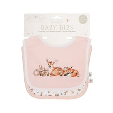 Load image into Gallery viewer, Little Wren Bib Gift Set - Little Forest Pink
