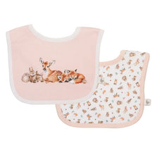 Load image into Gallery viewer, Little Wren Bib Gift Set - Little Forest Pink
