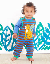 Load image into Gallery viewer, Organic  Slungarees Leopard Applique
