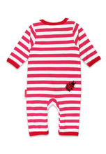 Load image into Gallery viewer, Organic Picnic Strawberry Applique Sleepsuit
