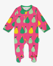 Load image into Gallery viewer, Organic Pear Print Sleepsuit - Pear

