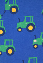 Load image into Gallery viewer, Organic Cotton Baby Romper Hillside Farm Tractor Print
