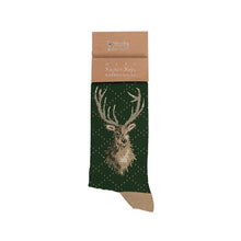 Load image into Gallery viewer, &#39;PORTRAIT OF A STAG&#39;  MEN&#39;S SOCKS
