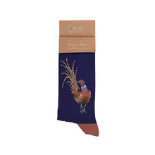 Load image into Gallery viewer, &#39;READY FOR MY CLOSE UP&#39; PHEASANT  MEN&#39;S SOCKS
