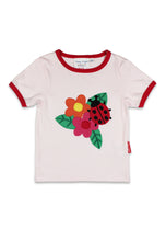 Load image into Gallery viewer, Organic Ladybird Applique Short Sleeved T-Shirt
