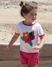 Load image into Gallery viewer, Organic Ladybird Applique Short Sleeved T-Shirt
