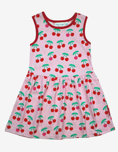 Summer Dress Organic Cotton - Cherry Print