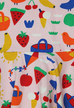 Load image into Gallery viewer, Organic Picnic Print Short Sleeved Skater Dress
