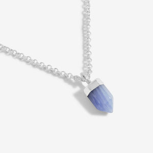 CRYSTAL A LITTLE | MINDFULNESS | BLUE AGATE NECKLACE