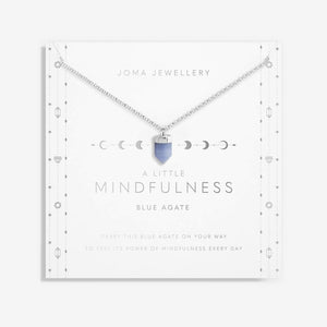 CRYSTAL A LITTLE | MINDFULNESS | BLUE AGATE NECKLACE