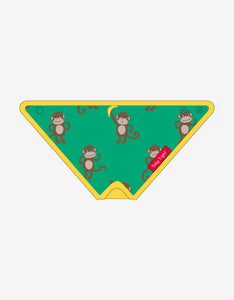 Monkey Print Organic Bib