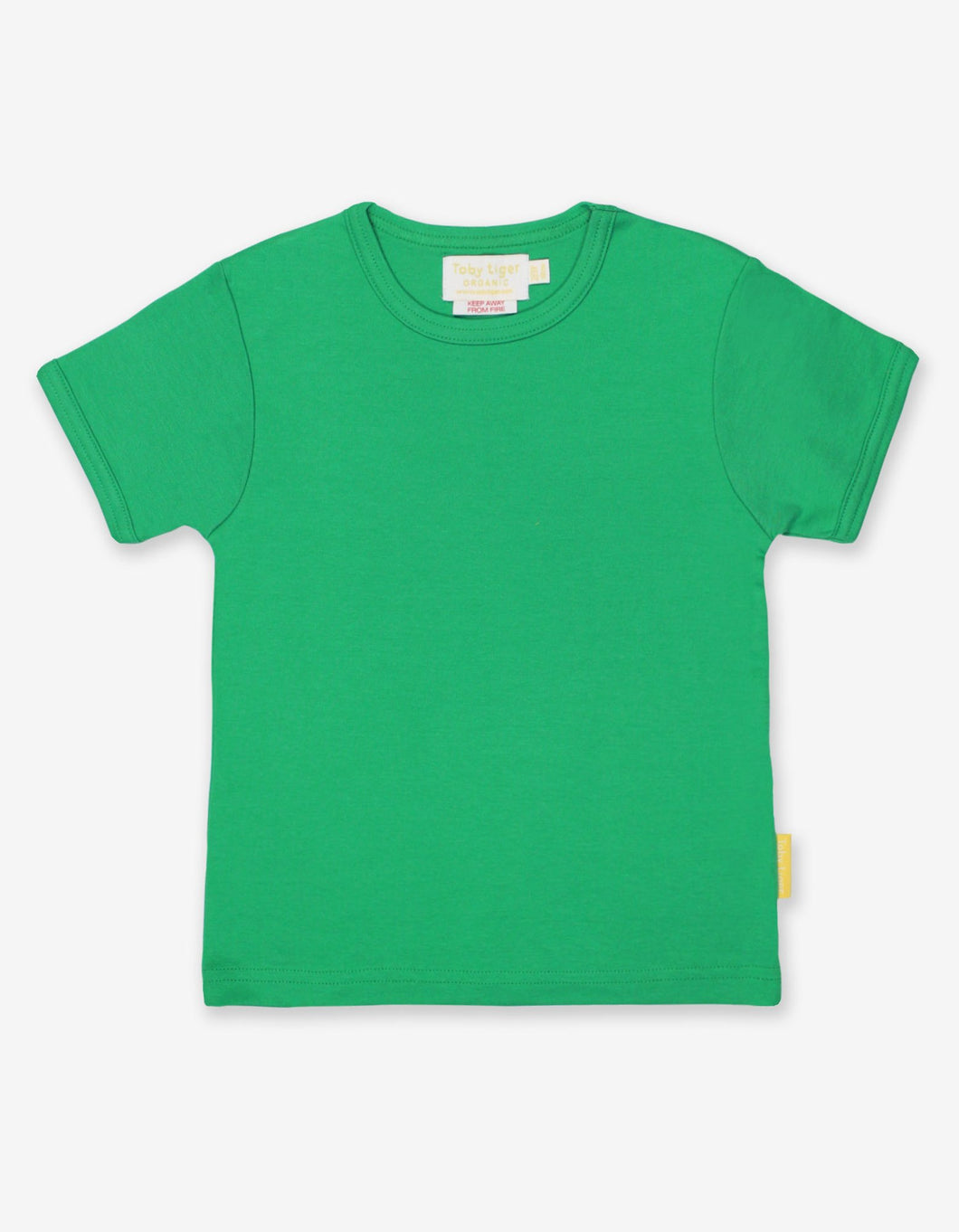 Organic Green Basic Short-sleeved T-shirt Top