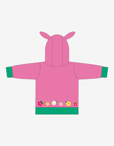 Organic Leaping Bunny Applique Hoodie