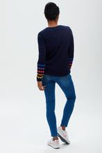 Load image into Gallery viewer, Navy Sunset Love heart Jumper
