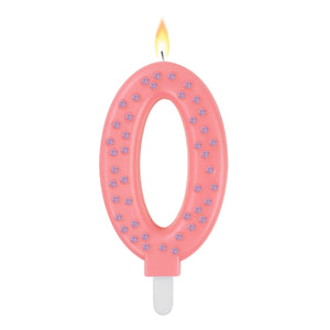 Maxi Cake Candle Number in Pink