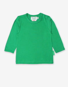 Organic Green  Basic Long -sleeved Tops