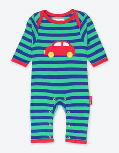 Organic Red Car Applique Sleepsuit