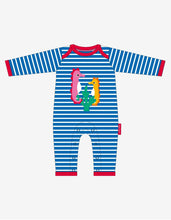 Load image into Gallery viewer, Organic Seahorse Applique Sleepsuit
