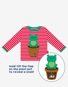 Organic Frog AppliqueLong sleeve T-Shirt