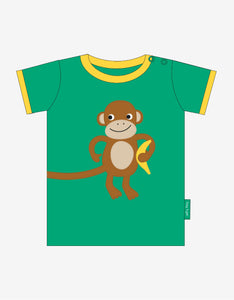 Organic Monkey Applique SS T-shirt