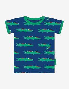 Organic Crocodile Print SS T-shirt