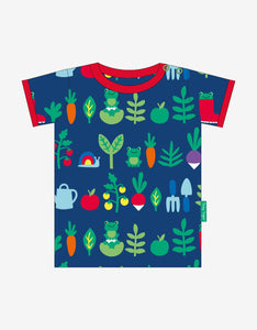 Organic Vegetable Garden Print SS T-shirt