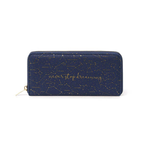 Wallet in Navy Stars print