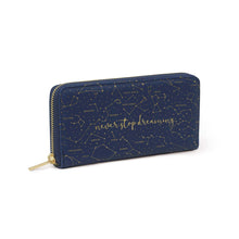 Load image into Gallery viewer, Wallet in Navy Stars print
